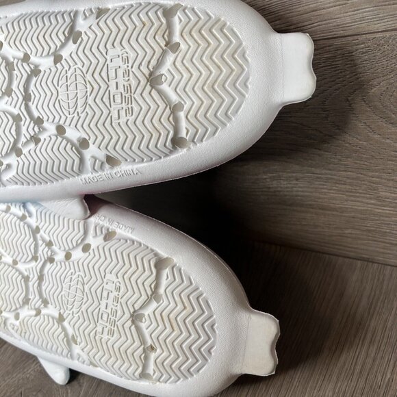 Shark Cloud Slides Blue White Adult Pool Slippers Unisex Size 10 - Picture 7 of 15